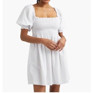 NWOT Hill House white eyelet Athena dress